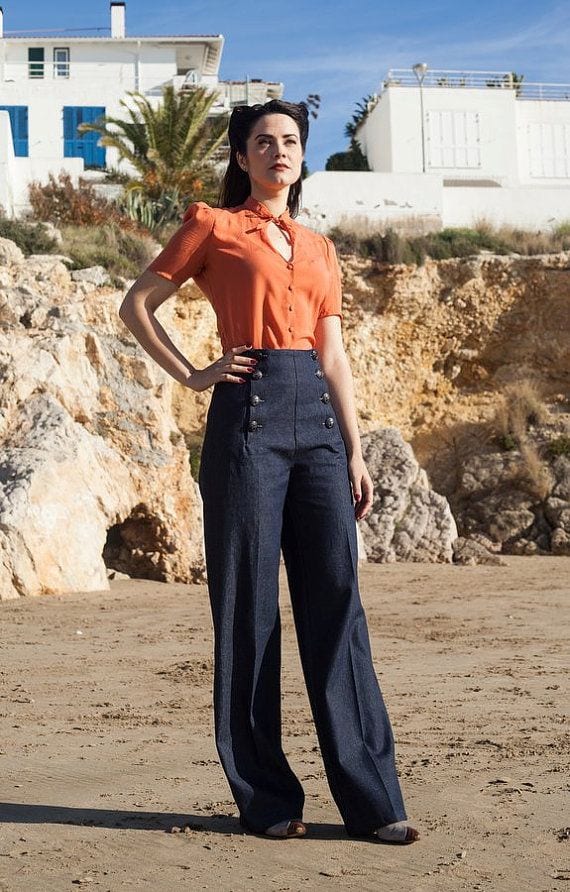 ways to wear sailor pants fashionably 6