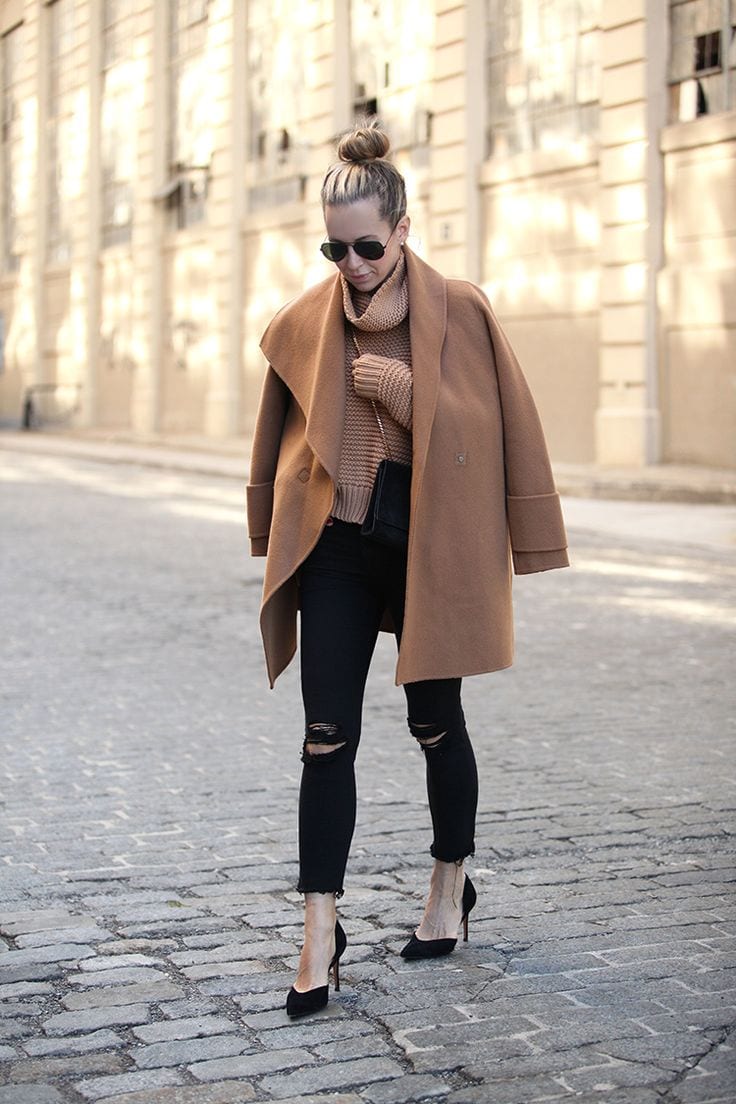 ideas to wear camel coats