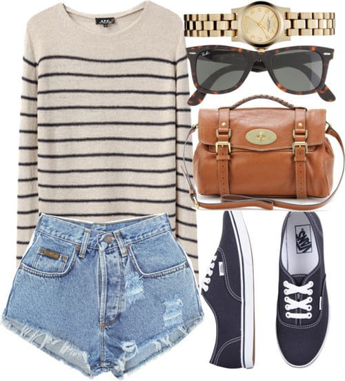 50 Cute Outfits With High Waisted Shorts For A Chic Look