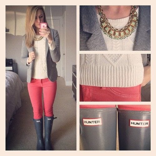 Outfits with Bunter Boots20 Ways to Wear Hunter Boots