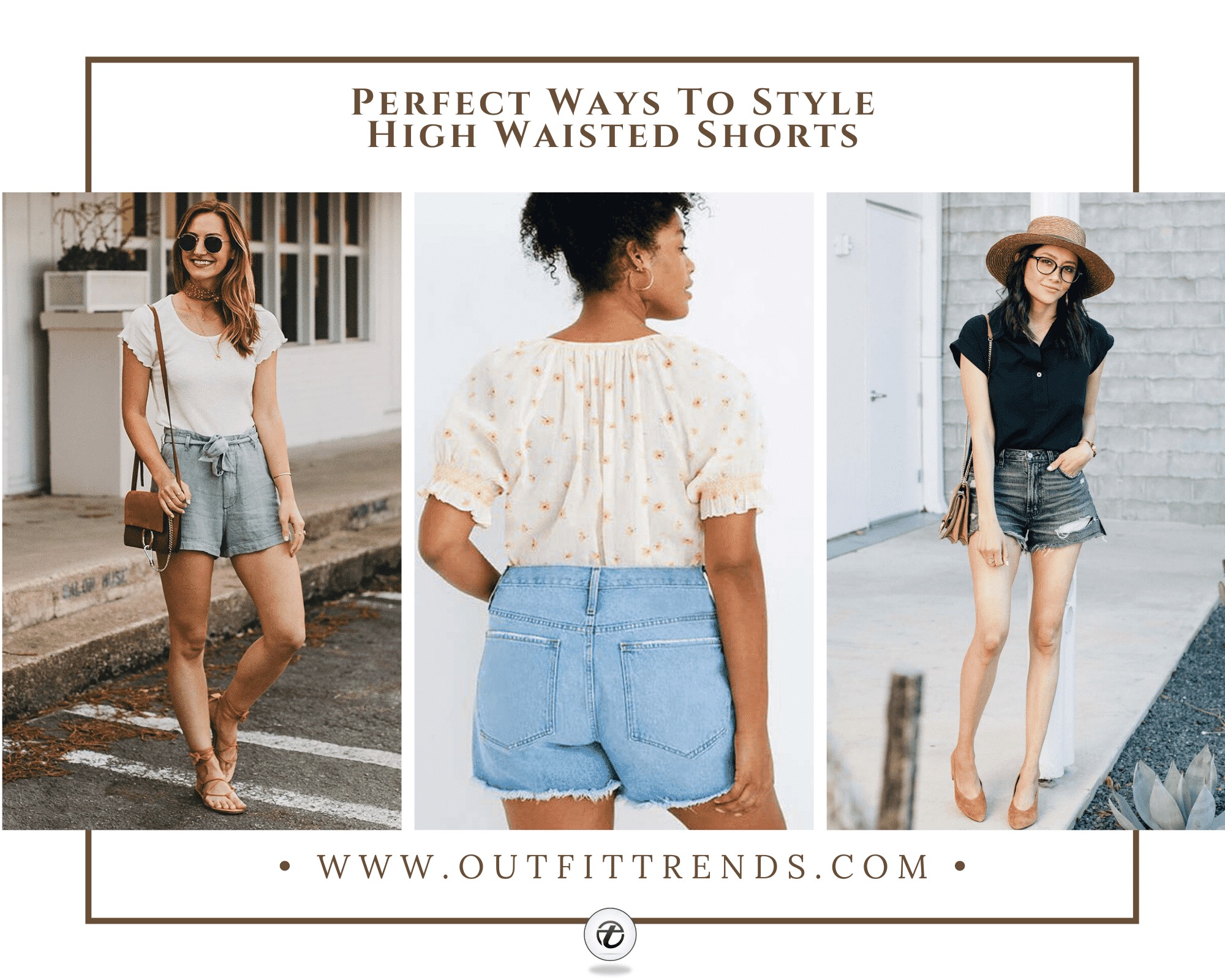 29 Cute Outfits With High Waisted Shorts For A Chic Look