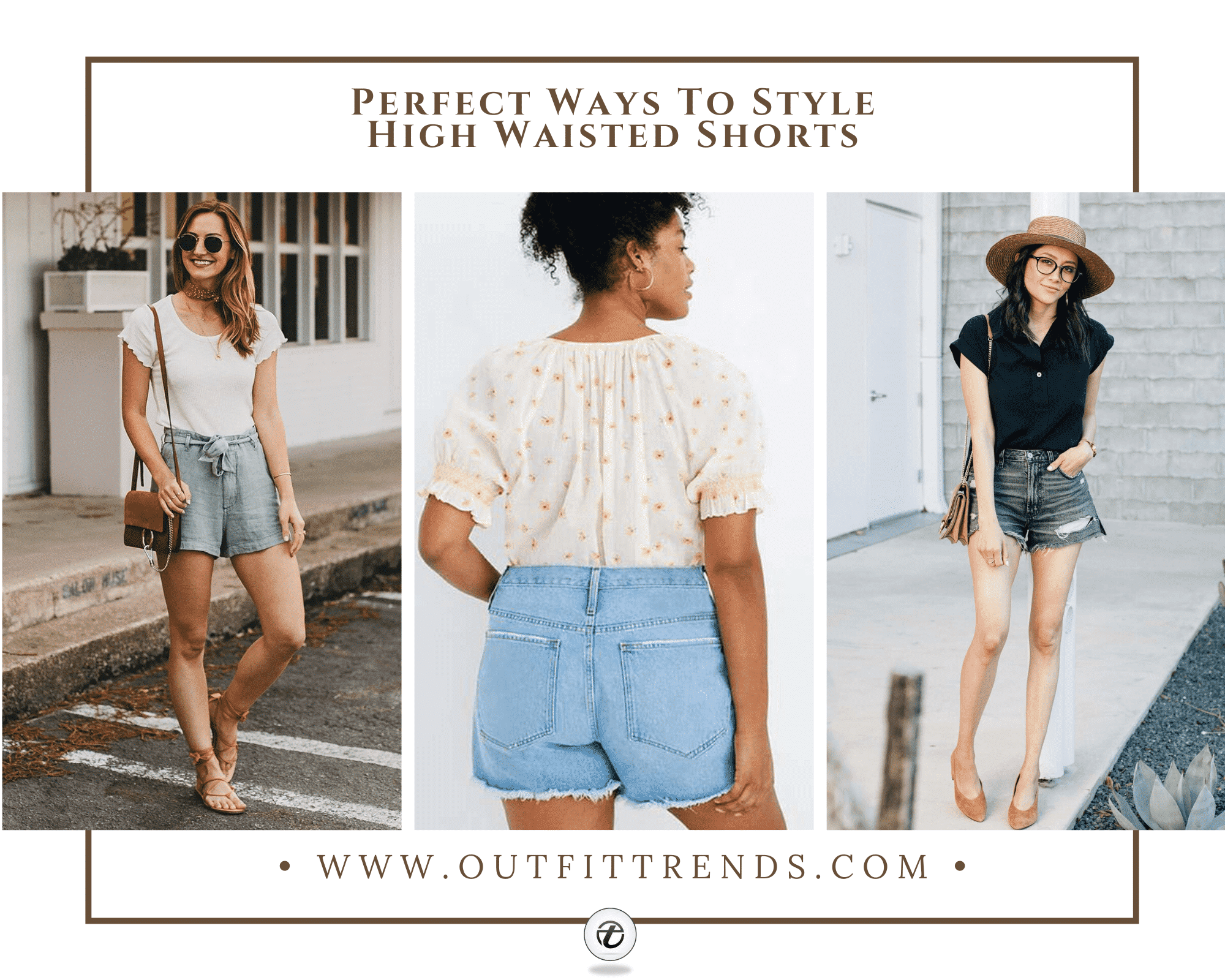 how to wear high waisted shorts