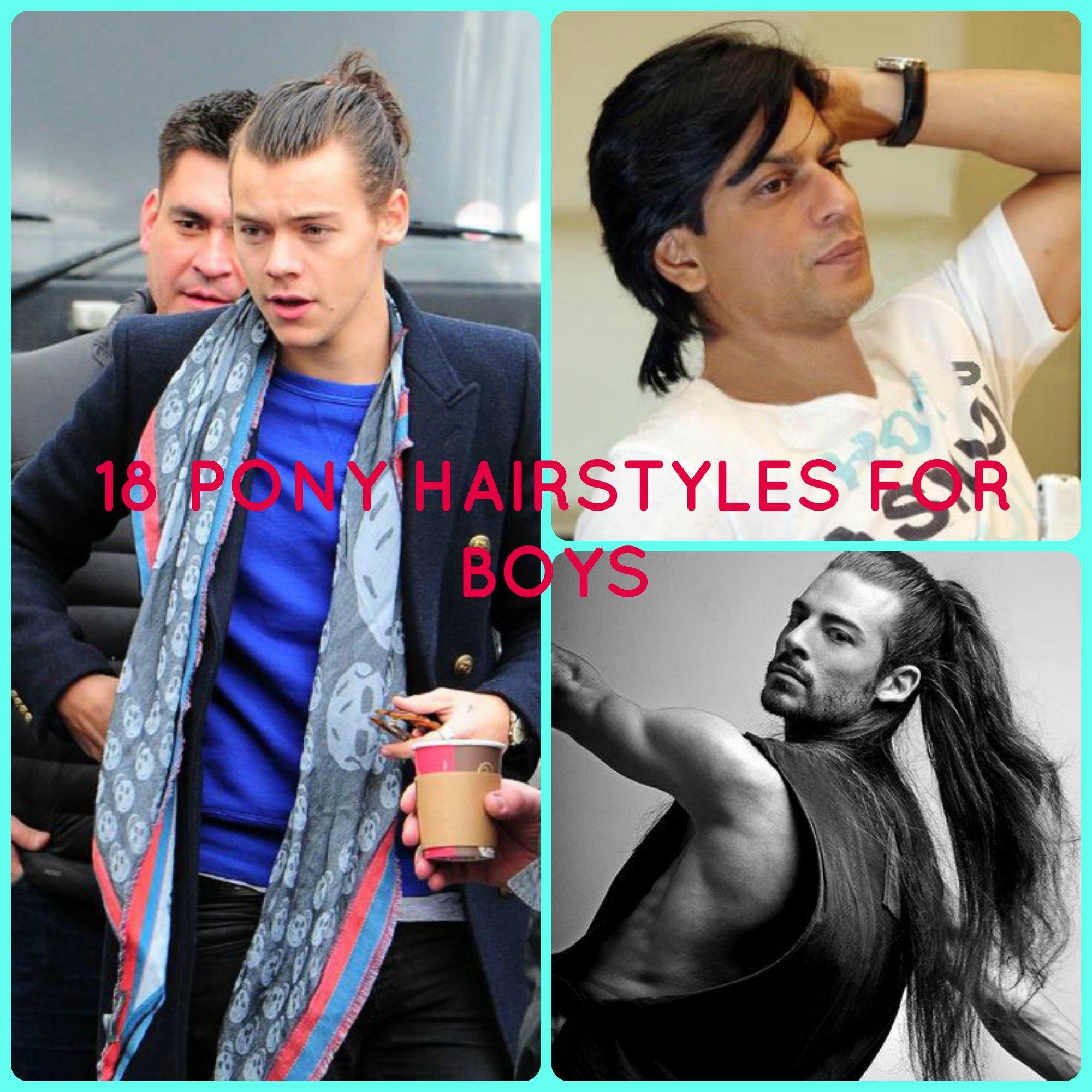 Boys Pony Hairstyles-18 Latest Pony Hair Styling Ideas Men