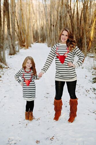 matching mother daughter outfits christmas