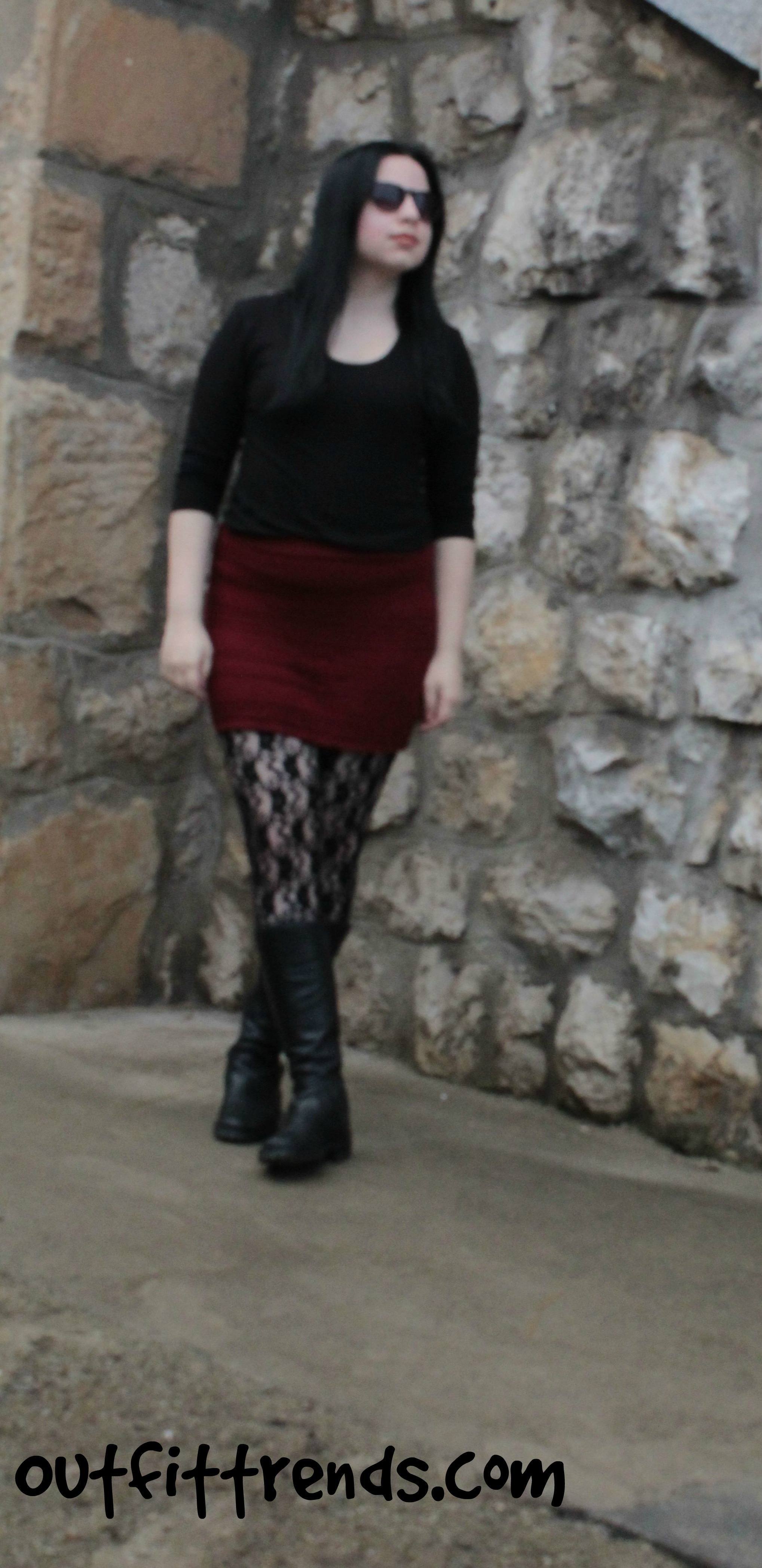 Outfits with Printed Tights Ideas how to wear Patterned Leggings