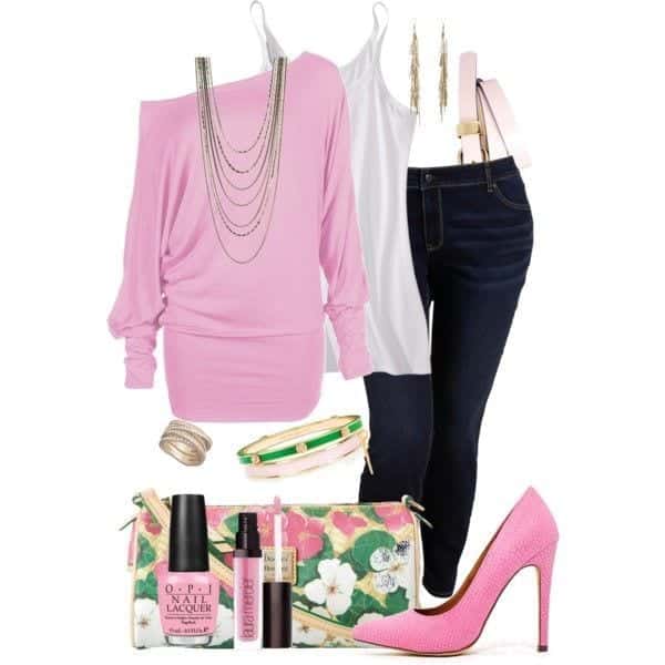 20 Pink Outfit Ideas for Plus Size Women for Chic Look