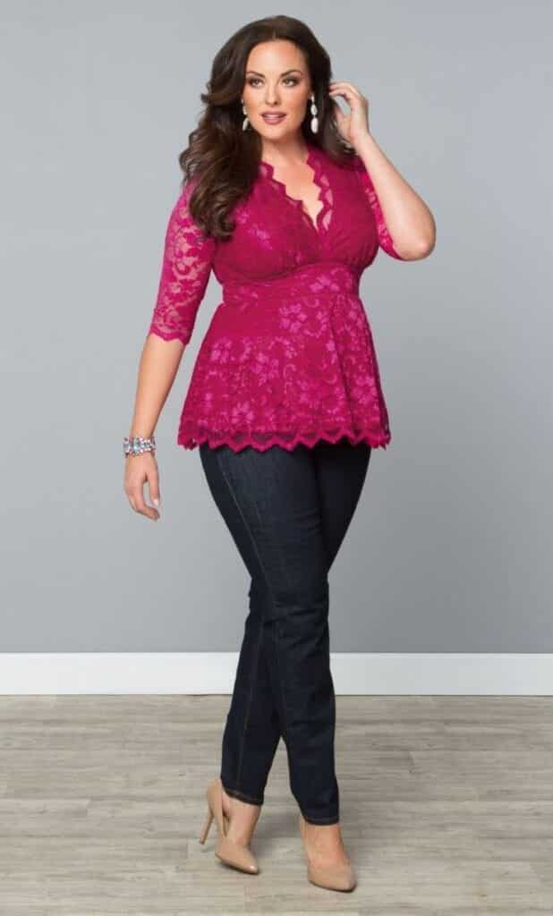 20 Pink Outfit Ideas For Plus Size Women For Chic Look