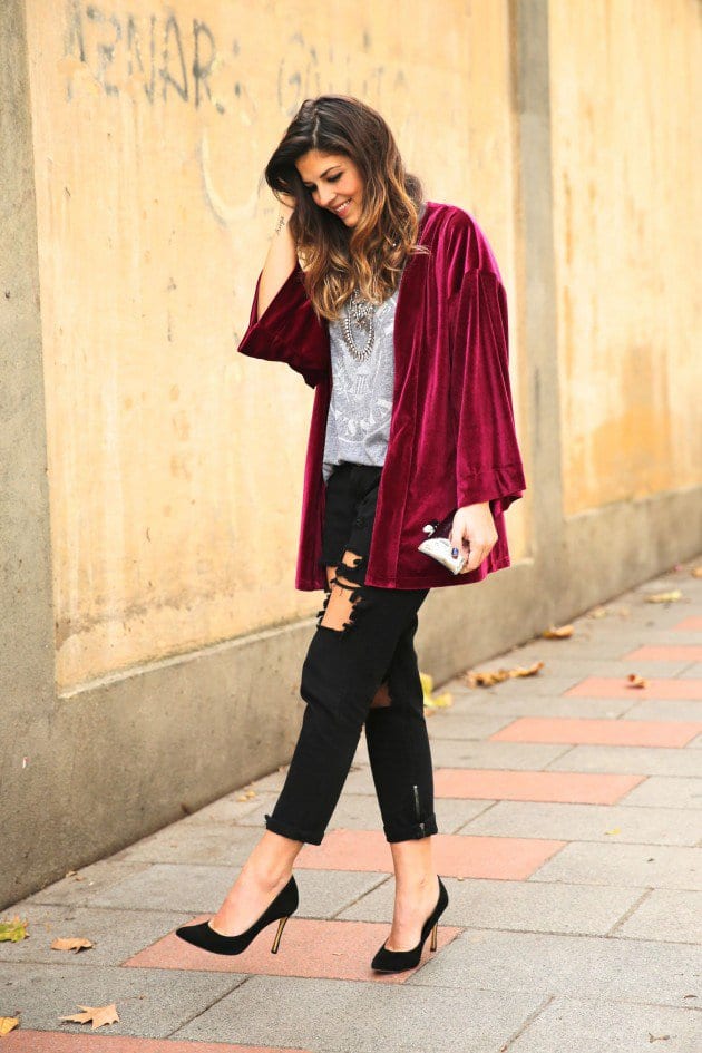 velvet outfit ideas