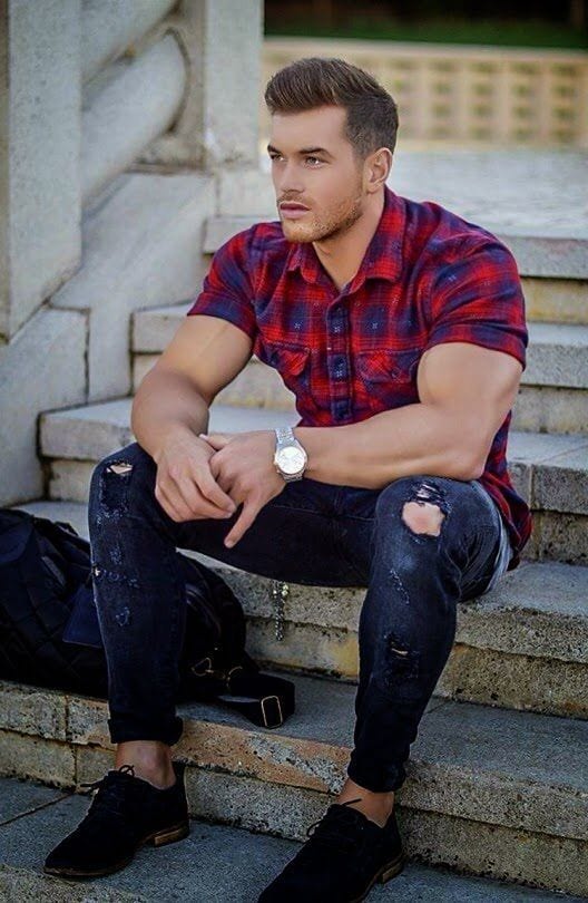 Download Men Ripped Jeans Outfits-18 Tips How To Wear Ripped Jeans