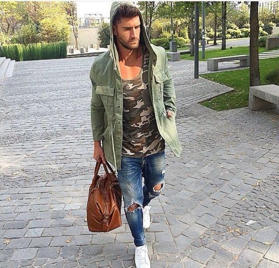 18 Cool Ripped Jeans Outfits for Men