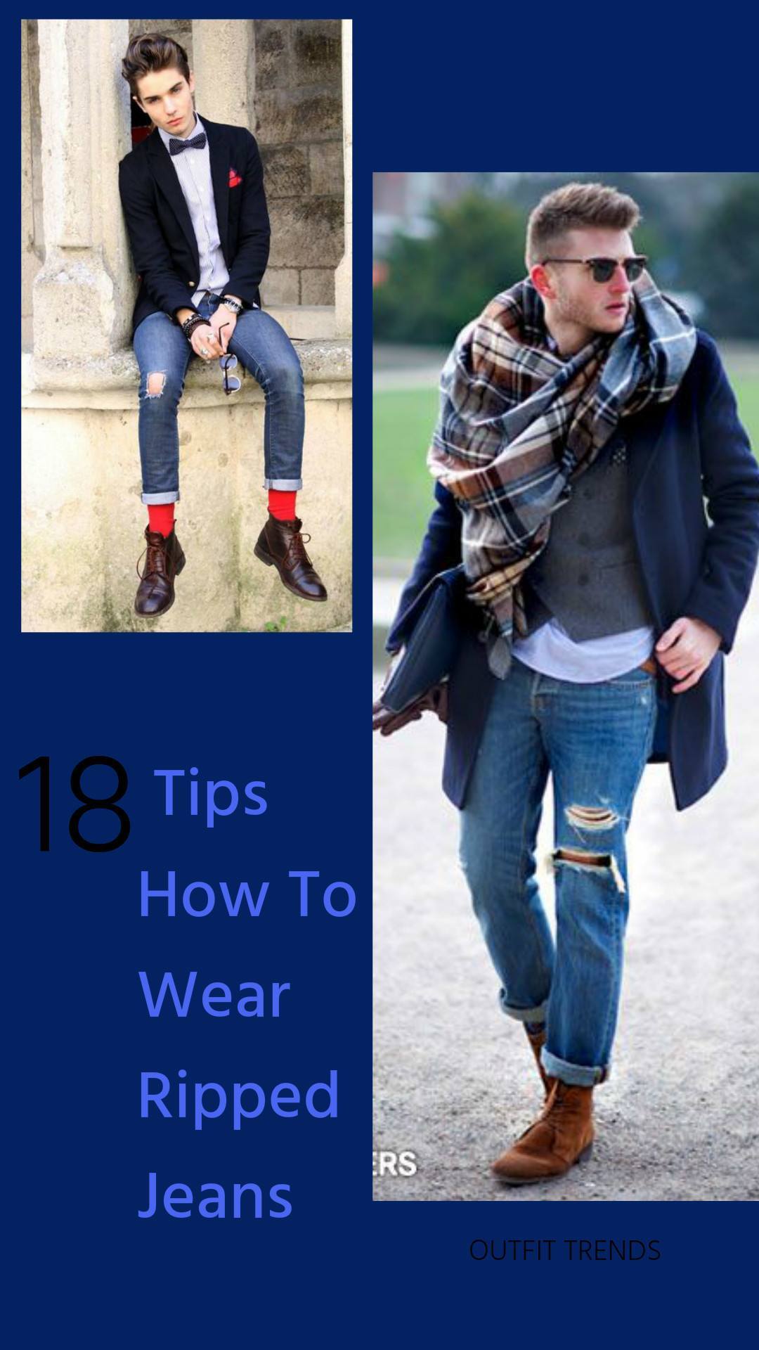 18 Cool Ripped Jeans Outfits for Men