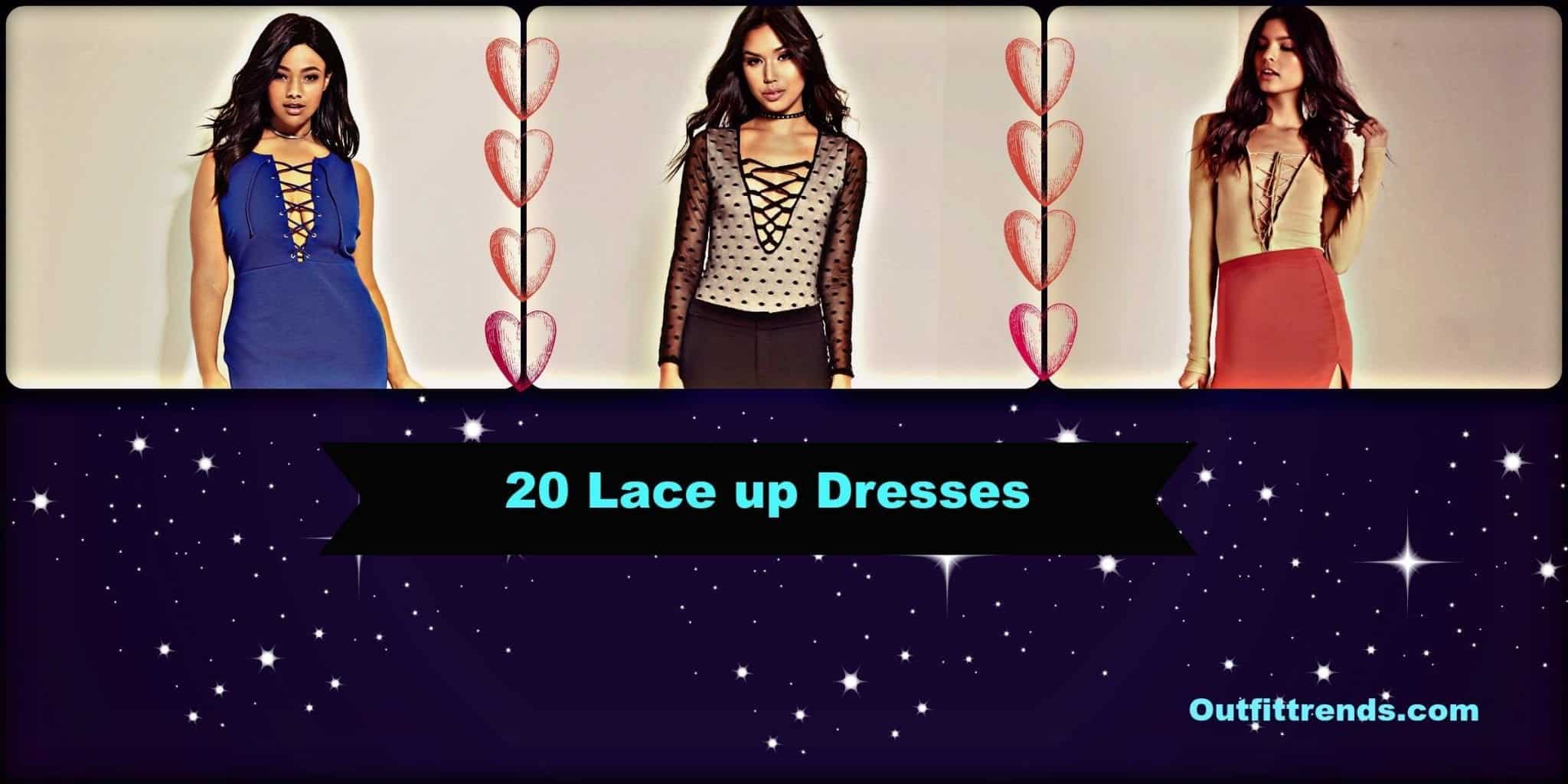 20 Cute Lace up Dresses That are Trending These Days 20 Cute Lace up Dresses That are Trending These Days