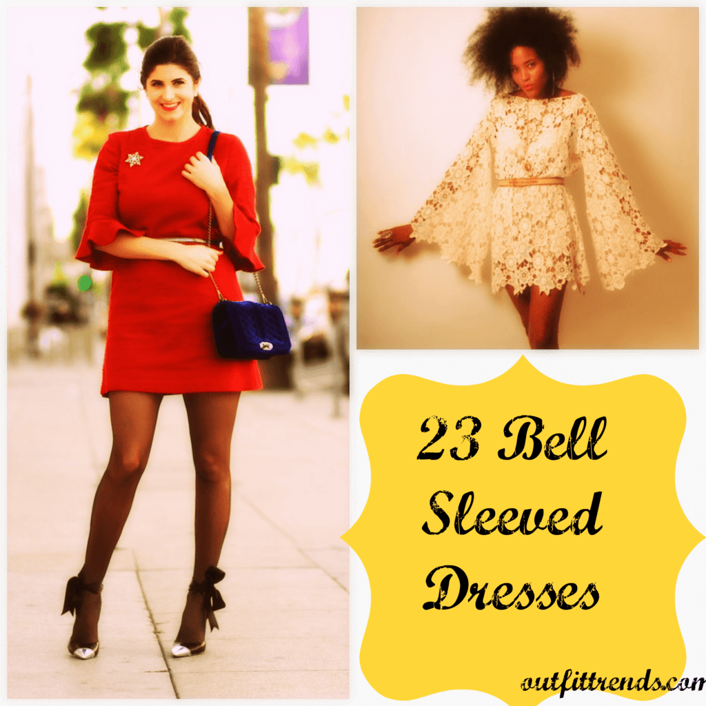 How to Wear Bell Sleeve Dress23 Outfit Ideas with Bell Sleeve