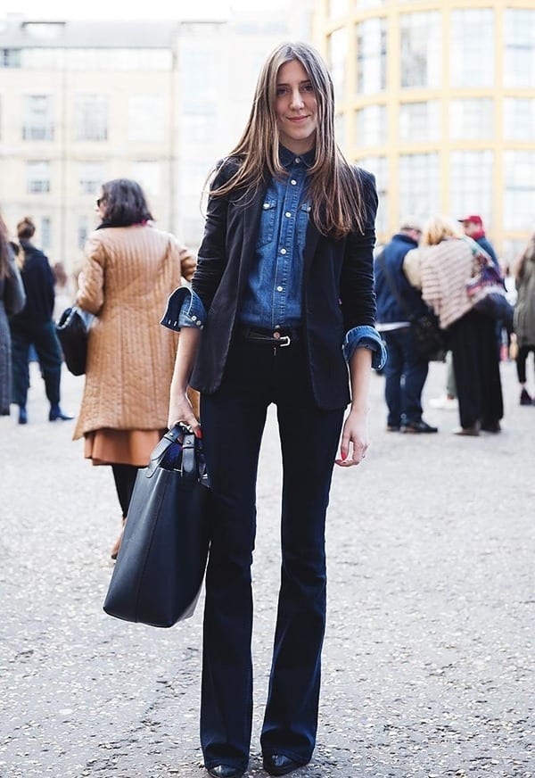 Cute Outfits with Flare Jeans-26 Styles to Wear Flare Jeans