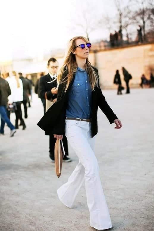 Cute Outfits with Flare Jeans-26 Styles to Wear Flare Jeans