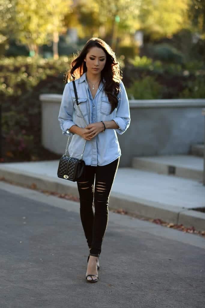 Stylish Ways to Wear Black Denim (13)