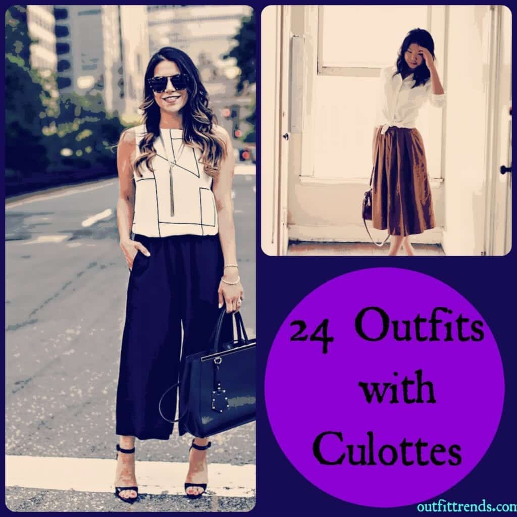 Culottes Outfits Ideas-24 Ideas How to Wear Culottes This Year