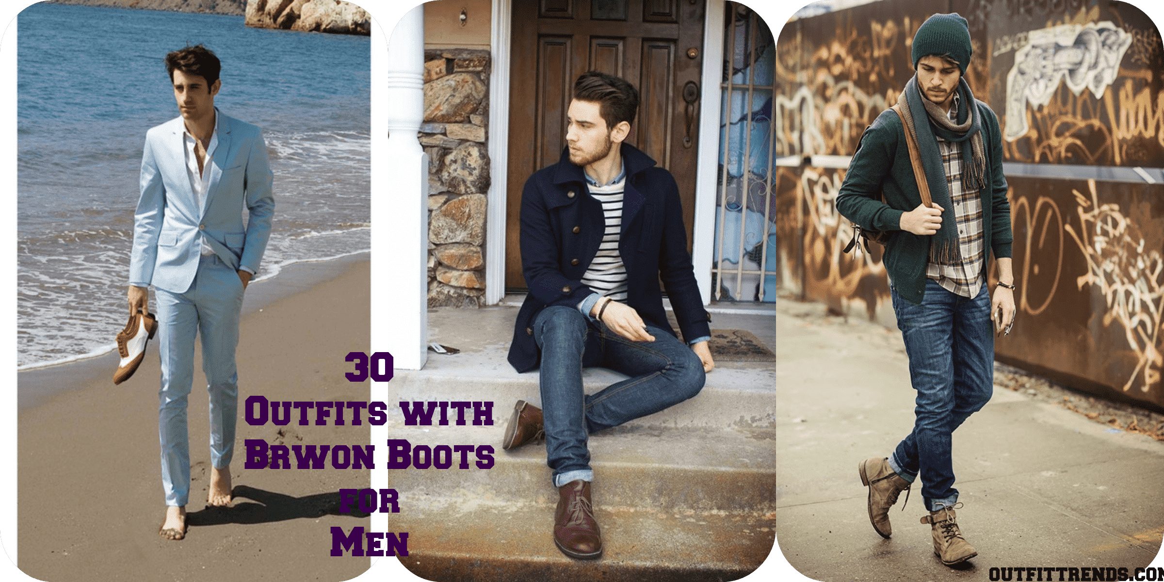 Brown Boots Outfit for Men-30 Ways to wear Brown Boots