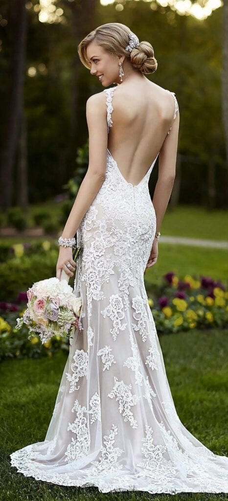Wedding Dresses with Open Back - 30 Different Looks to Copy