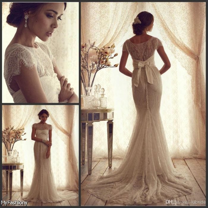 Wedding Dresses with Open Back - 30 Different Looks to Copy
