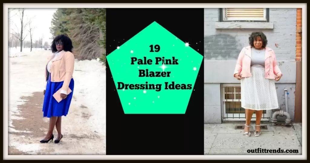 19 Outfits with Pale Pink Blazers