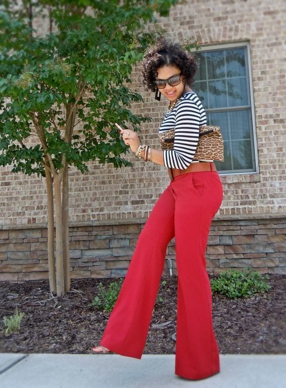 Outfits To Wear With Red Pants–20 Ideas On How To Wear Red Pants