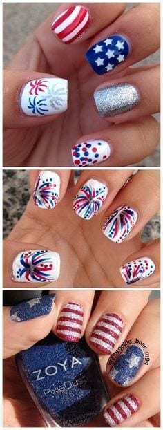 4th july nail art