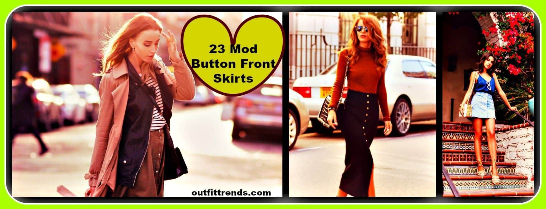 How to Wear Button Front Skirts? 23 Button-Up Skirt Outfits