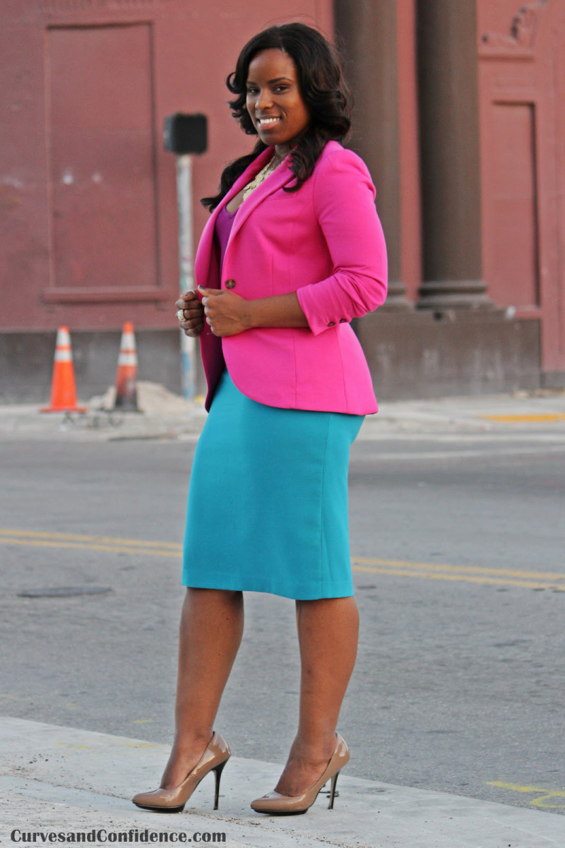 Stylish ways for curvy and plus size women to wear Blazer (1)