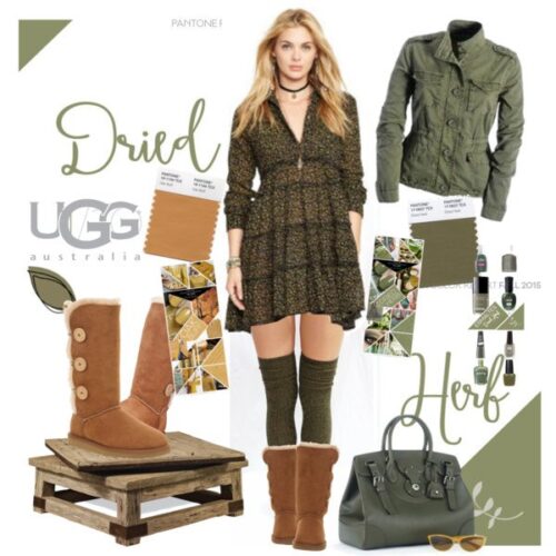 How to wear Shearling Boots - Ideas to wear Dresses with boots (14)