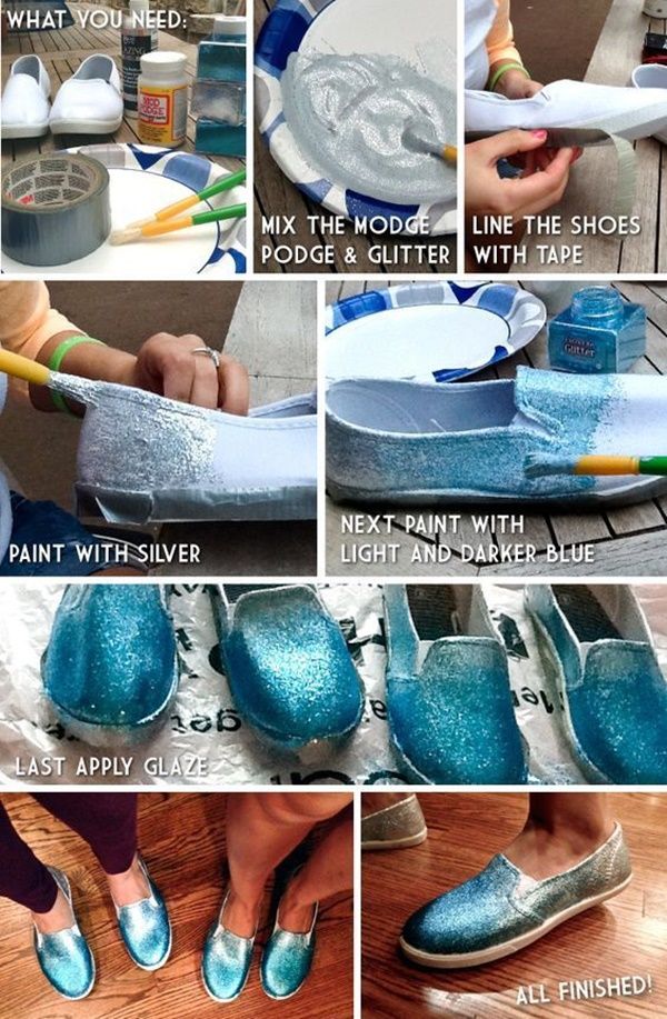 15 Easy DIY Sneakers Makeover for Teen Girls with Tutorials