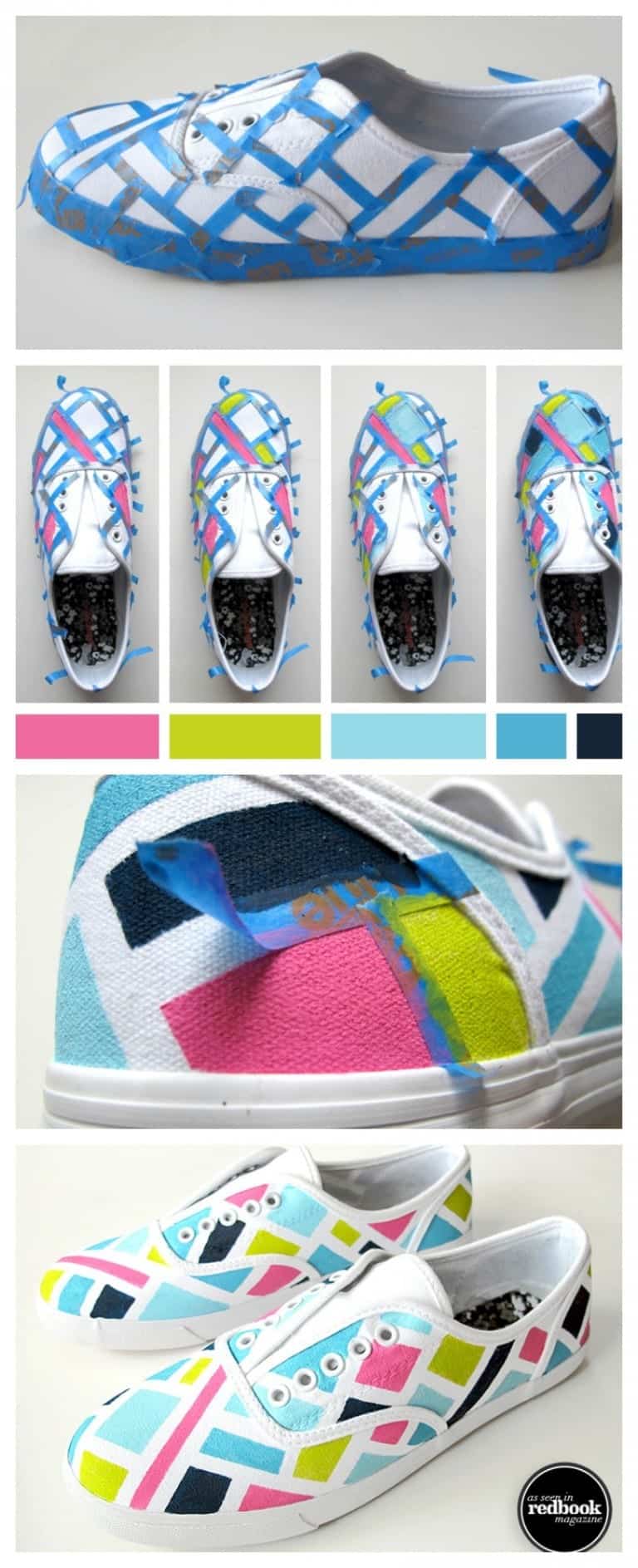 15 Easy DIY Sneakers Makeover for Teen Girls with Tutorials