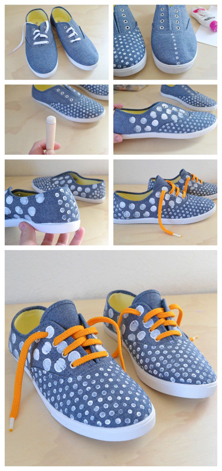 15 Easy DIY Sneakers Makeover for Teen Girls with Tutorials