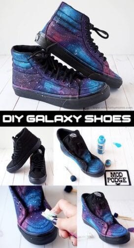 15 Easy DIY Sneakers Makeover for Teen Girls with Tutorials