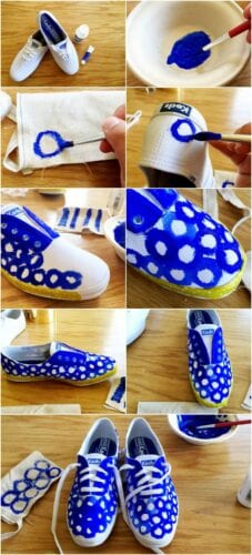15 Easy DIY Sneakers Makeover for Teen Girls with Tutorials
