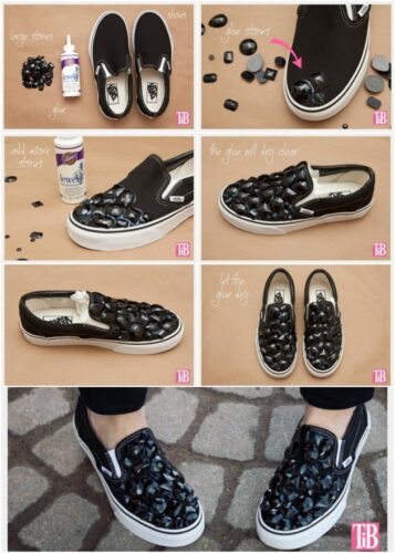 15 Easy DIY Sneakers Makeover for Teen Girls with Tutorials