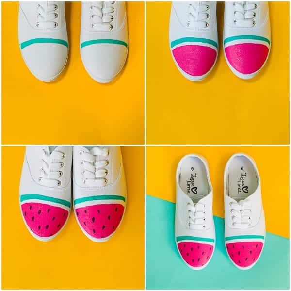 15 Easy DIY Sneakers Makeover for Teen Girls with Tutorials