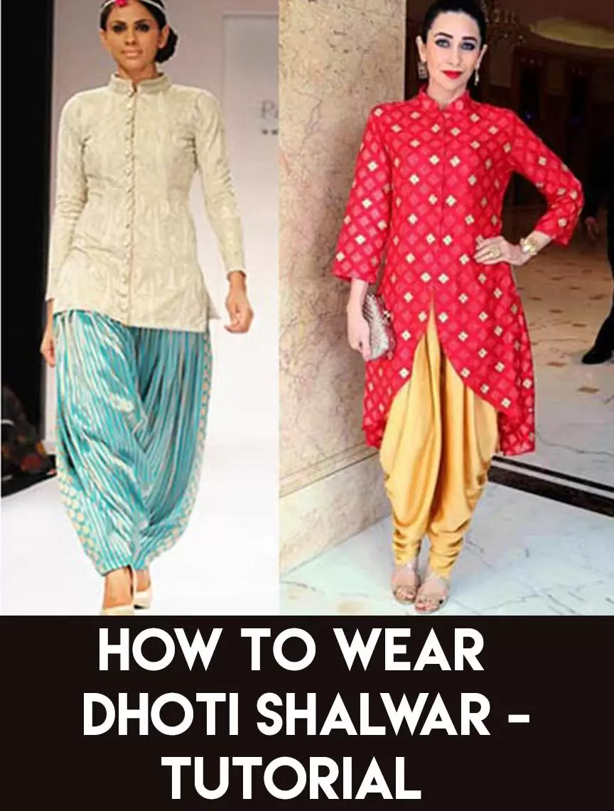 How to Wear Dhoti Shalwar in Different Styles Tutorial