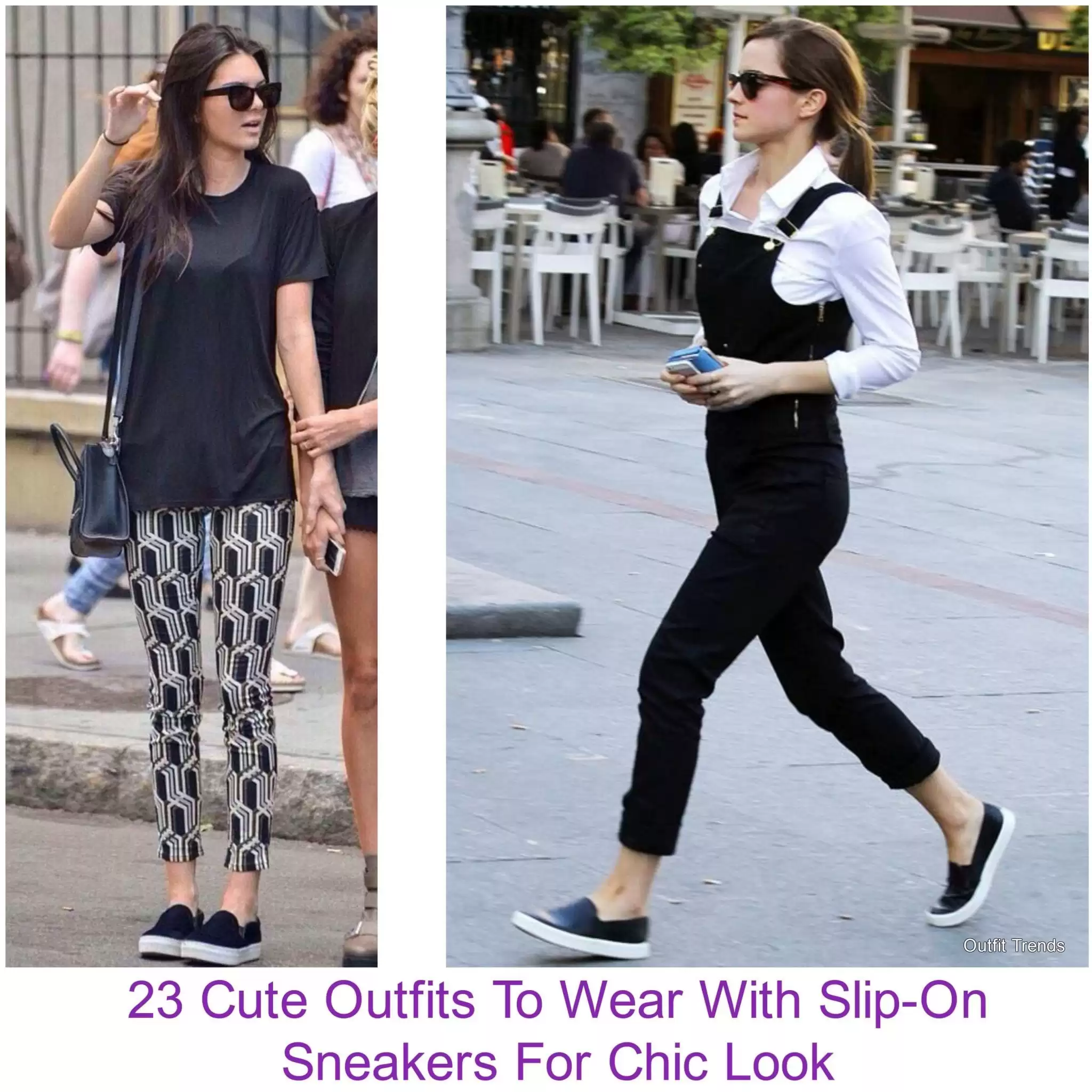 23 Cute Outfits To Wear With Slip On Sneakers For Chic Look