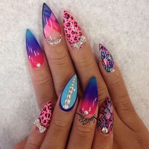 Funky Nail Art Ideas - 50 Coolest Nail Designs you must try