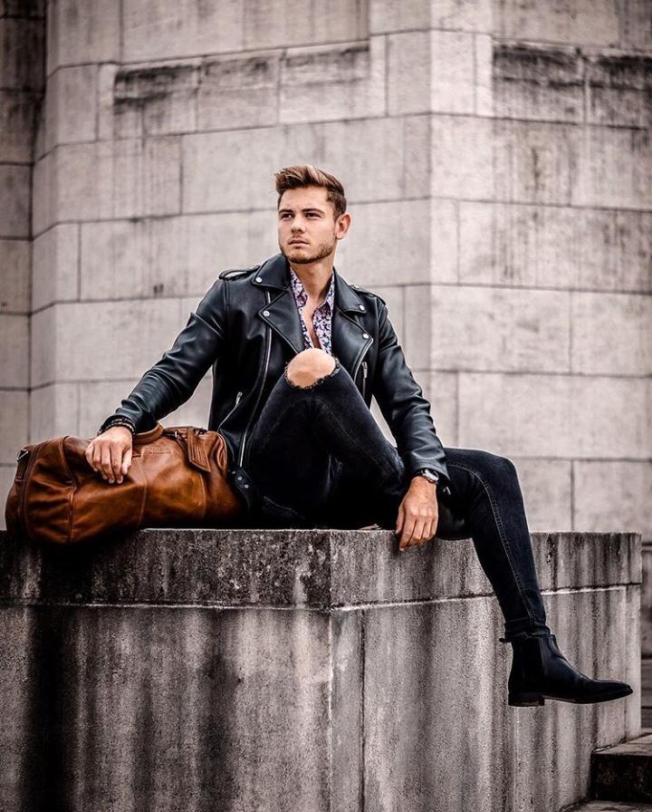 18 Street Style Biker Jacket Outfit Ideas For Men In 2019  Biker jacket  outfit, Leather jacket outfit men, Leather jacket outfits