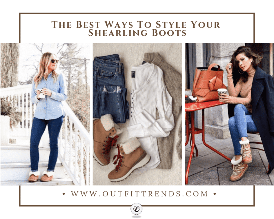 how to wear shearling boots