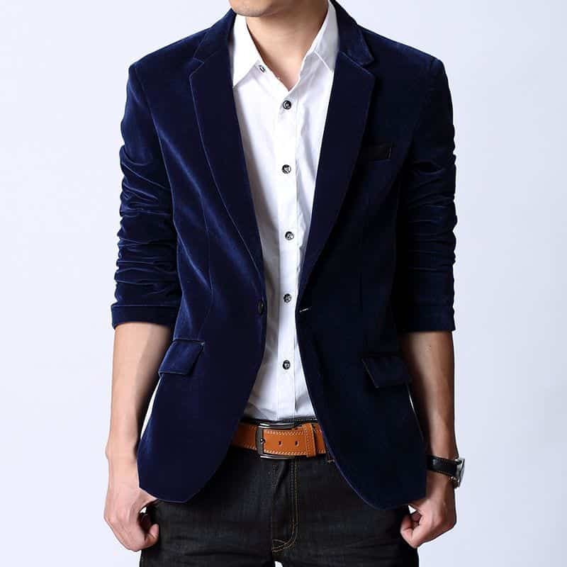 Men Velvet Blazer Outfits-17 Ideas on How to Wear Velvet Blazer