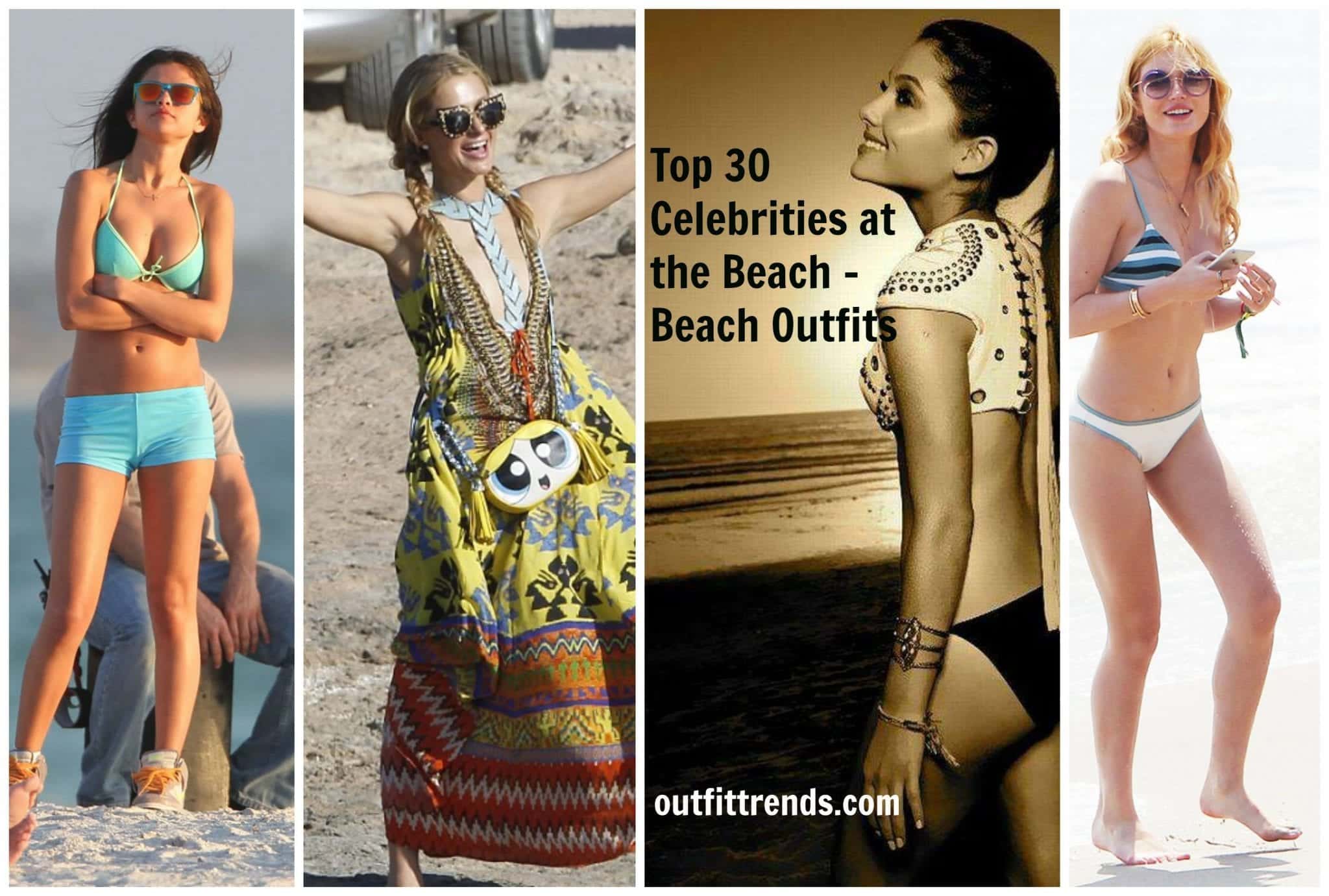 Hollywood Celebrities Beach Outfits-30 Top Celebs in Beachwear