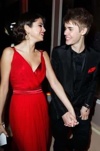 justin with Selena