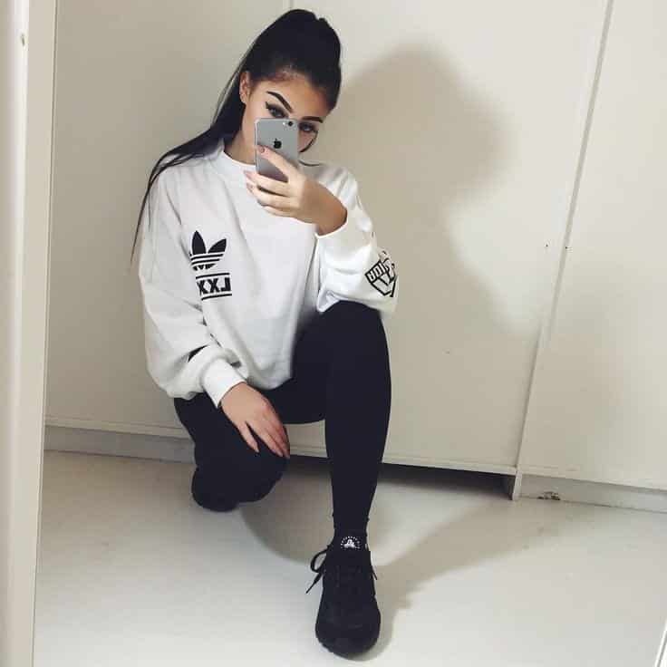 30 Cute Outfits with Adidas Shoes for Girls to try this Year