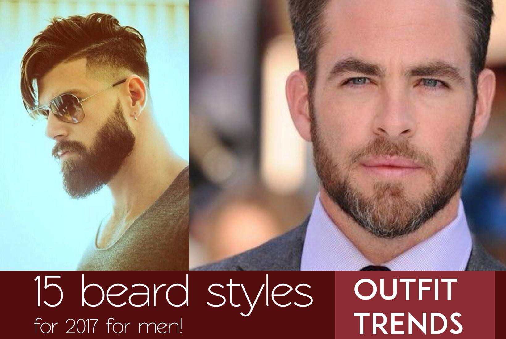different style facial hair