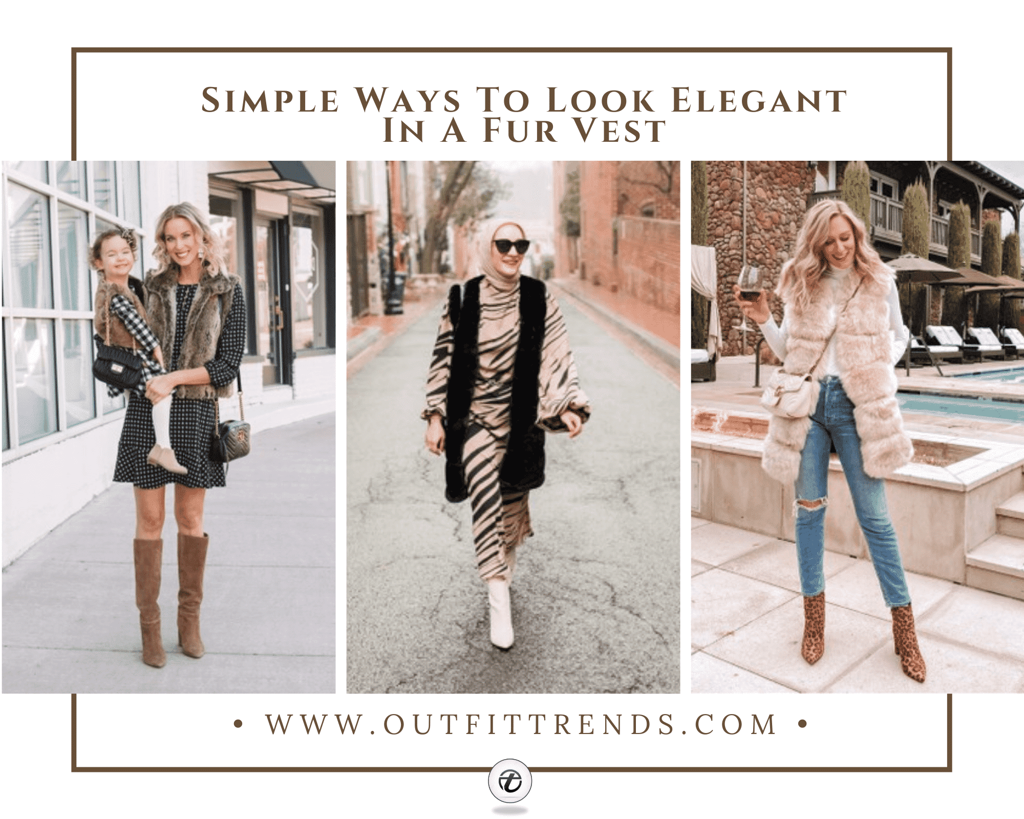 Fur Vest Outfits - 18 Chic Ideas On How to Wear a Fur Vest