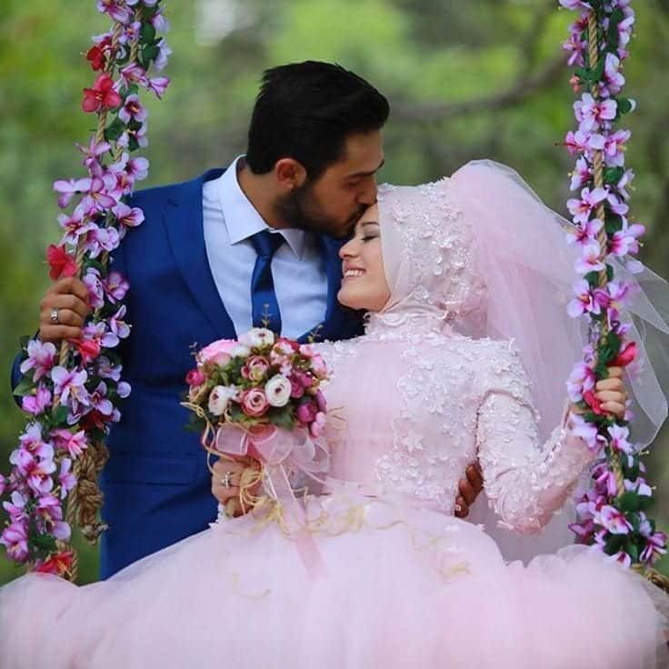 muslim couple wedding pictures