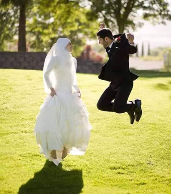 muslim couple wedding pictures